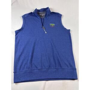 NWOT Bermuda Sands Mens 121st US Open Torrey‎ Pines Golf Vest Blue Quarter Zip M